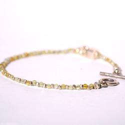 -Yellow opal・Silver- bracelet 2枚目の画像