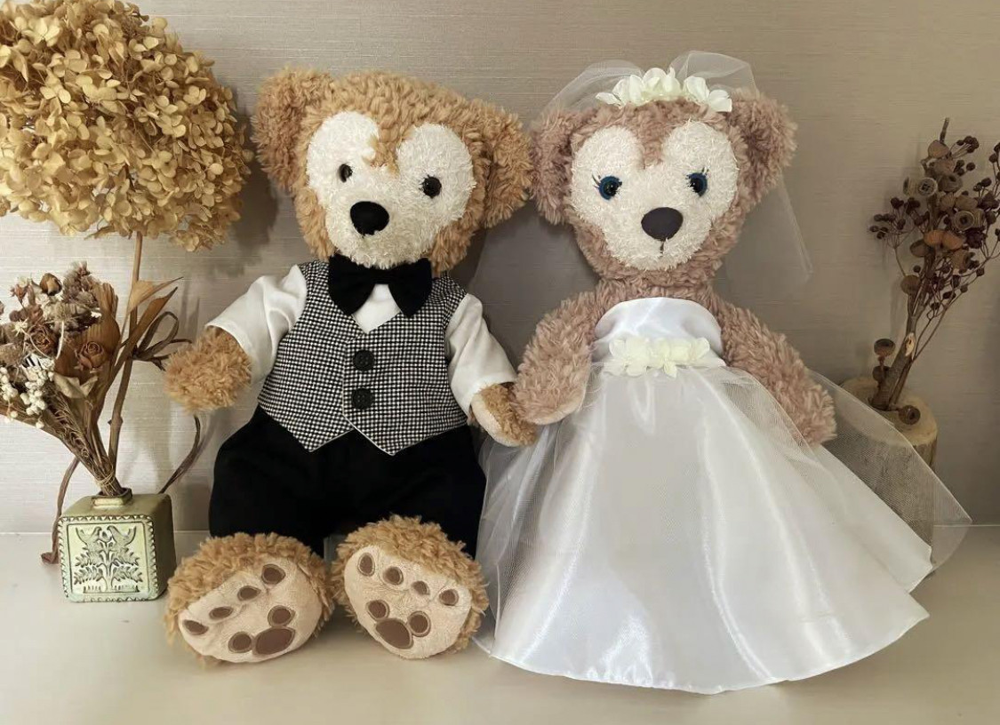 確認用　ダッフィーウェディング　シェリーメイウェディング　コスチューム ダッフィー シェリーメイ ウエディング コスチューム 結婚式 衣装