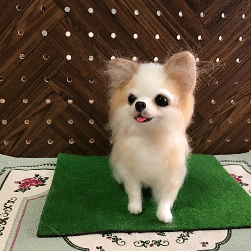 ハスキー犬（立ちポーズ） 羊毛フェルト コーギー大好きママ