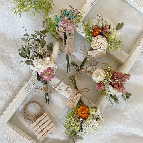 ♬送料込み♬ドライフラワーガーランドセットY ドライフラワー apricot  