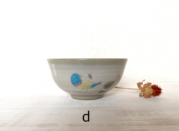カラフル鳥のお茶碗 13枚目の画像