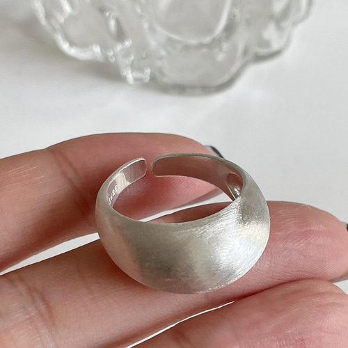 925スターリングシルバーリング女性insスタイルコールドブラシと