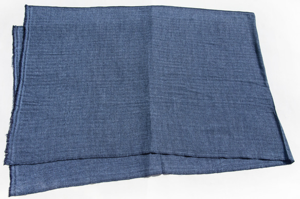 喀什米爾Cashmere 針織圍巾 純羊毛圍巾 手織圍巾 編織圍巾-希臘藍色美麗諾 聖誕節交換禮物 好友生日禮物 母親節 第2張的照片