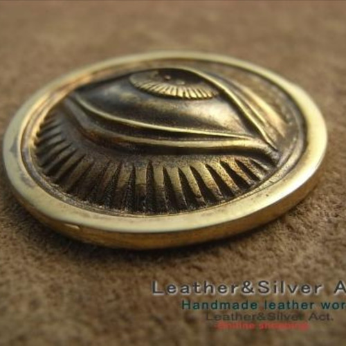 フリーメイソン プロビデンスの目 真鍮 コンチョ 秘密結社 金具指定