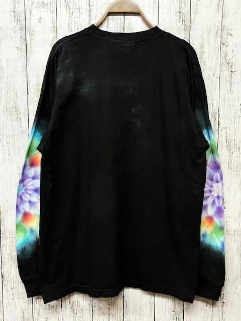タイダイ 長袖Tシャツ Lサイズ 曼荼羅 ブラック HIPPIES DYE新作  HD20-98