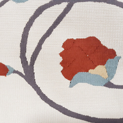 ワンタッチ帯　くらわん帯　正絹名古屋帯リメイク　織り花文様　作り帯　 3枚目の画像
