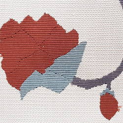 ワンタッチ帯　くらわん帯　正絹名古屋帯リメイク　織り花文様　作り帯　 8枚目の画像
