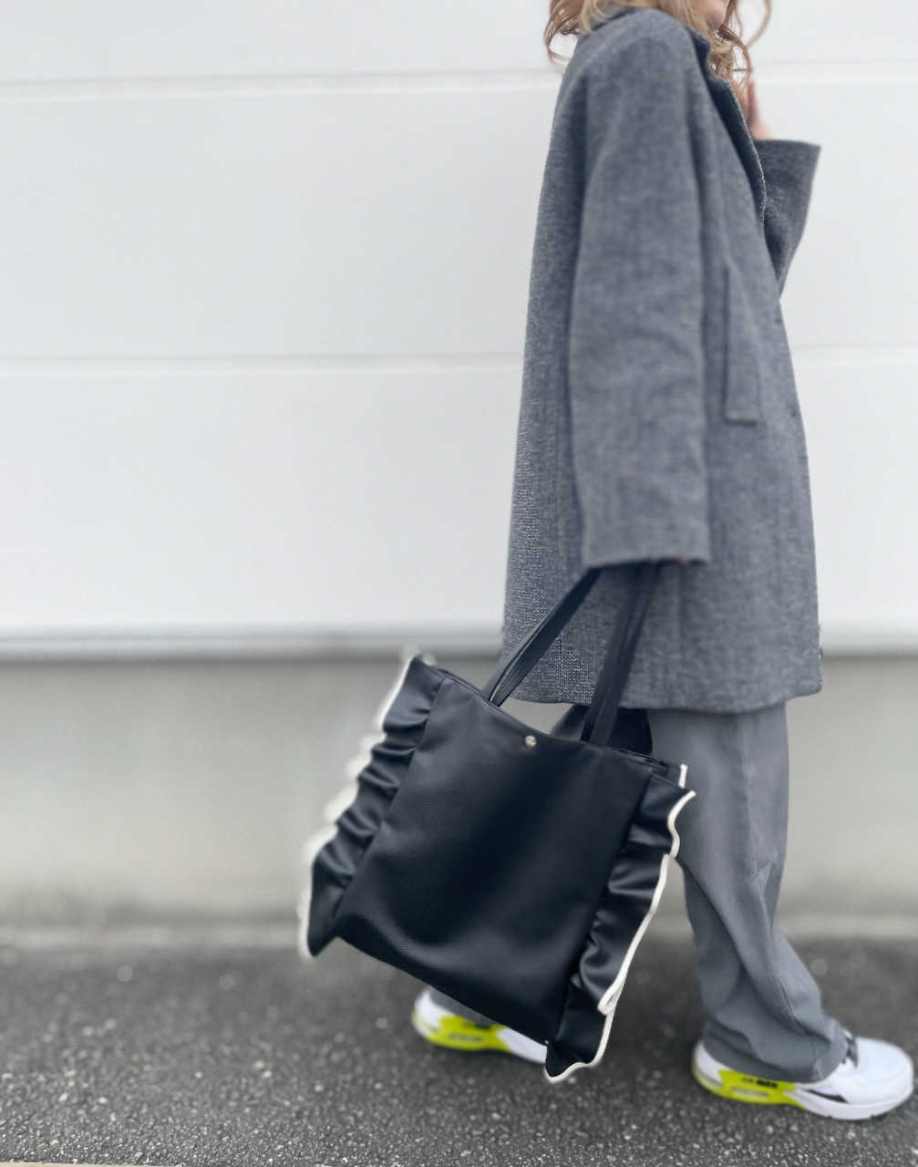 【マチありU字フリルトートバッグ】/1B0124