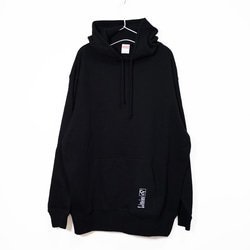 大人なロックンロール・デザインのプルオーバーパーカー【ブラック