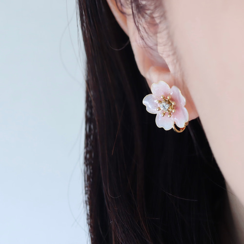 桜ピアス・イヤリング さくら サクラ ピアス（スタッド・一粒
