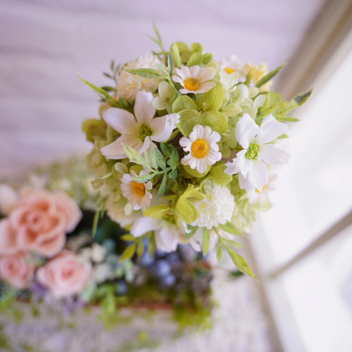 リンネル掲載商品】ナチュラルガーデン・トピアリー 花材MIX