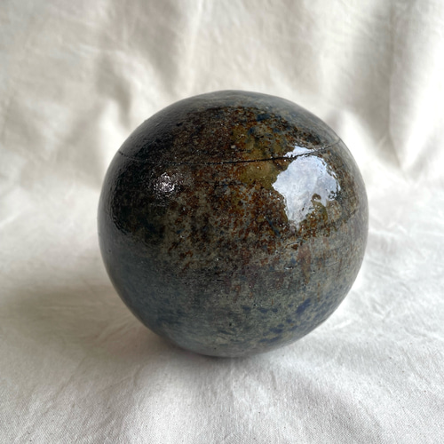 【Carrol Swan】Ceramic Object 球体 オブジェ 球のオブジェ 大 藍色 立体・オブジェ mitti ceramic 通販