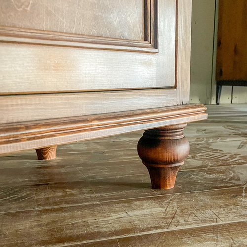 おしゃれ かわいい フランスアンティークテレビボード（ブルー） 英国