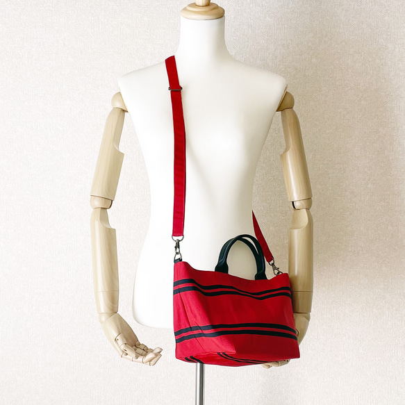 《帯リメイク》帯バッグヨコ（持ち手レザー） 7枚目の画像