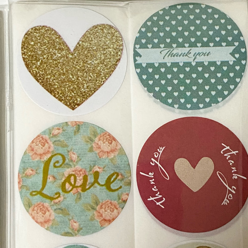 236【送料無料】サンキュー&柄シール120個 シール Yre 通販 17076807