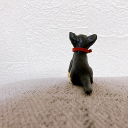 チワワ　スムース　ブラックタン　ミニチュア　犬　フィギュア　置物 8枚目の画像