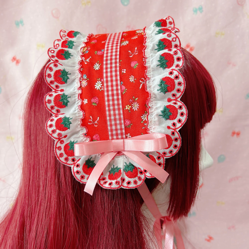 ◎ハンドメイド◎2way◎イヤマフヘッドドレス◎pink! d27cd2c45d3e5eebe9d2cf3ef6a2cc