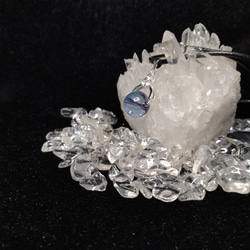 天然石コスモオーラ水晶　ラウンド12mm　天然石ペンダント 2枚目の画像