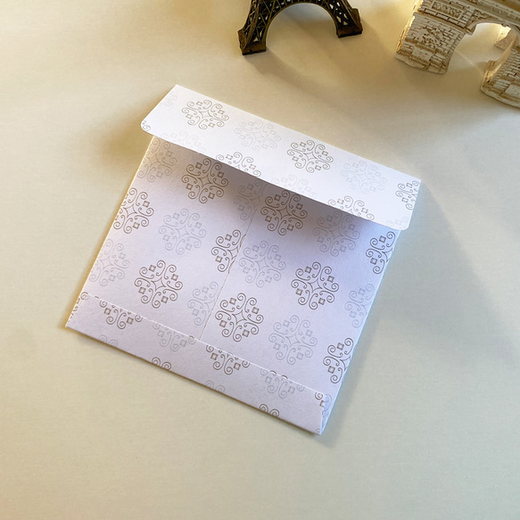 【セール】★Bal／ミニ封筒　ダイヤエレガント模様　プチギフト　ポチ袋　ラッピング 正方形 2枚目の画像