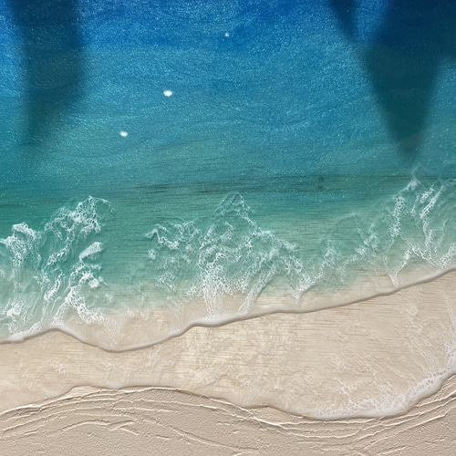レジンアート エポキシレジン 海アート 波アート 沖縄 海 マリン レジンアート エポキシレジン 海アート 波アート 沖縄 海 マリン