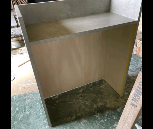 ワイド60 石っぽいカウンター　レジカウンター 