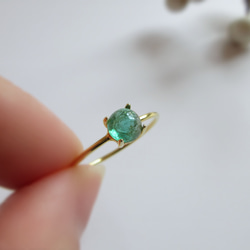【五月誕生石】5毫米美麗「祖母綠」戒指 第4張的照片