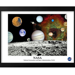 1-6759■アートポスター　絵画　A3サイズ『NASA　アメリカ　惑星』イラスト　デザイン　上級マット紙　北欧 1枚目の画像
