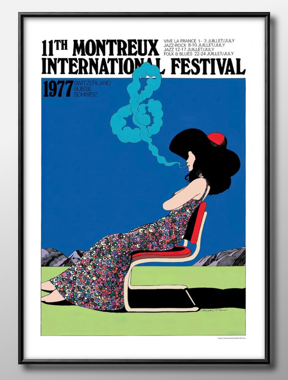 12267□アートポスター 絵画 A3サイズ『モントルー JAZZ ジャズ