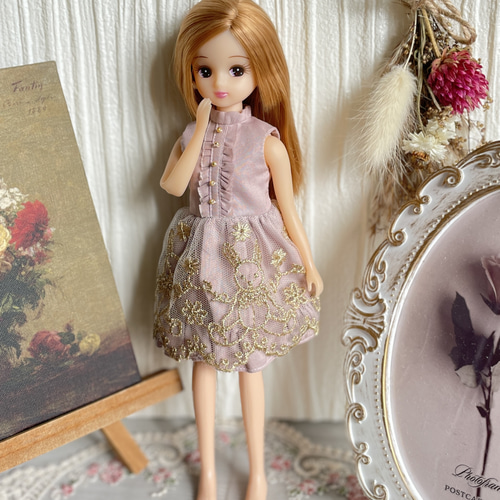 リカちゃん 22cmドール服 うさぎのワンピース 1 その他人形