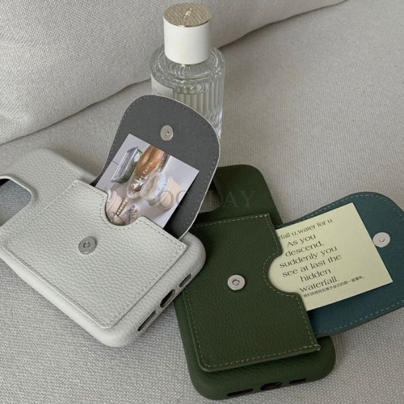 ♡全機種対応♡エレガンス iphone スマホケース カード収納 スタンド付き 15pro 15 14 13 12 11 5枚目の画像