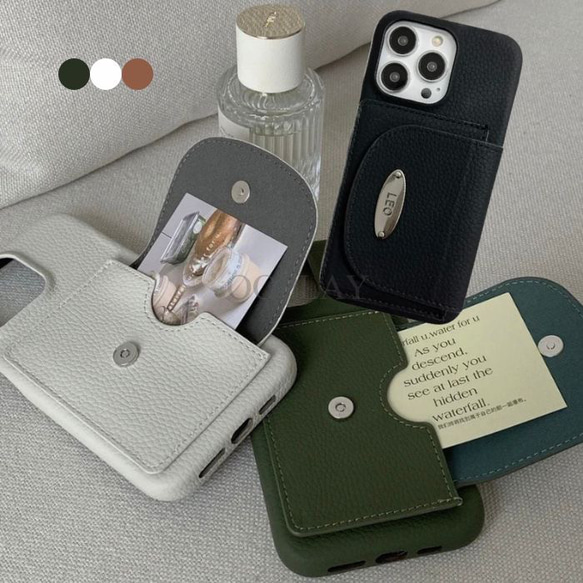 ♡全機種対応♡エレガンス iphone スマホケース カード収納 スタンド付き 15pro 15 14 13 12 11 1枚目の画像