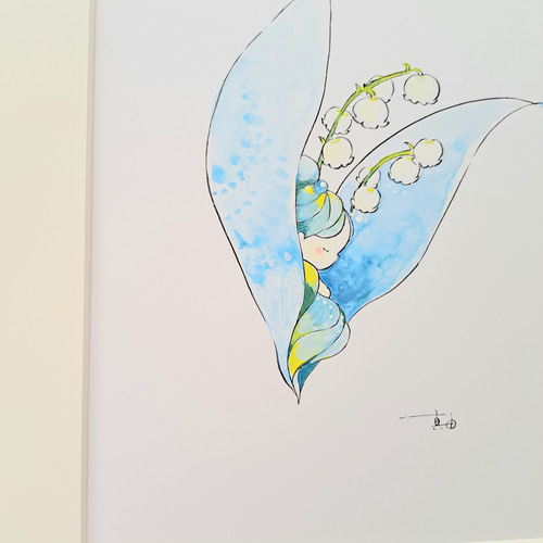 すずらん 絵画 li_mayu_wi 通販 17078318｜Creema(クリーマ)