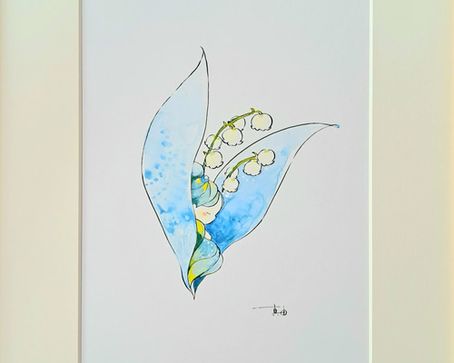 光透ける切り絵＊すずらんとリス | iichi 日々の暮らしを