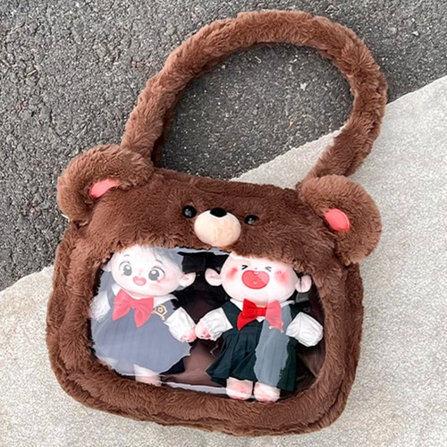 着せ替えぬいぐるみバッグ ぬいぐるみ外連れ 痛バッグ 4種類 コットン