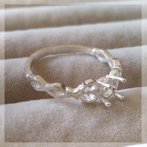 リング空枠S925 4mmラウンド アイリーン その他素材 れび 通販