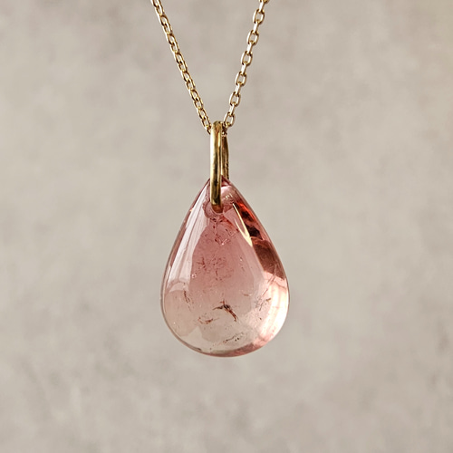 K10 バイカラートルマリン ネックレストップ ネックレス・ペンダント