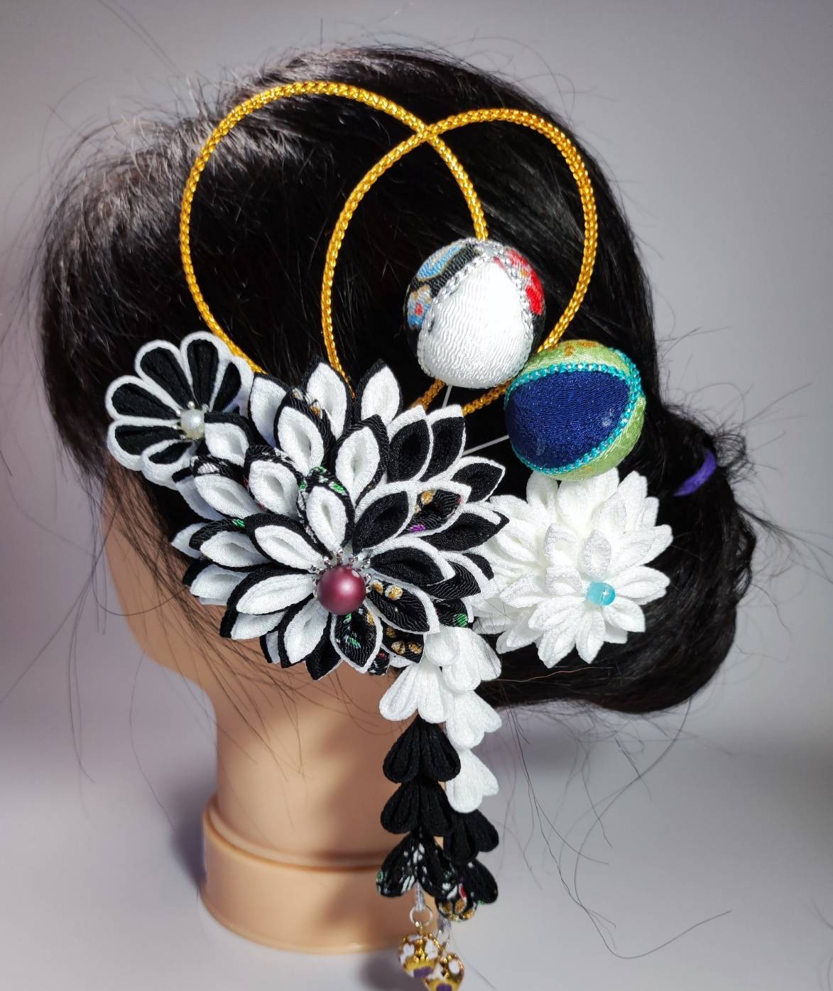 髪飾り・成人式・卒業式・袴・結婚式・発表会・和装　つまみ細工