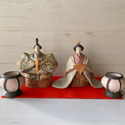 【ひな祭り】土炎手　陶器雛 季節の飾り物「雛人形」 ひな人形・雛飾り 彩炎陶房M 通販