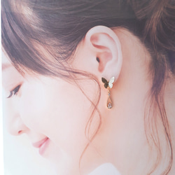 蝶 ピアス（スタッド・一粒） の人気通販｜Creema(クリーマ