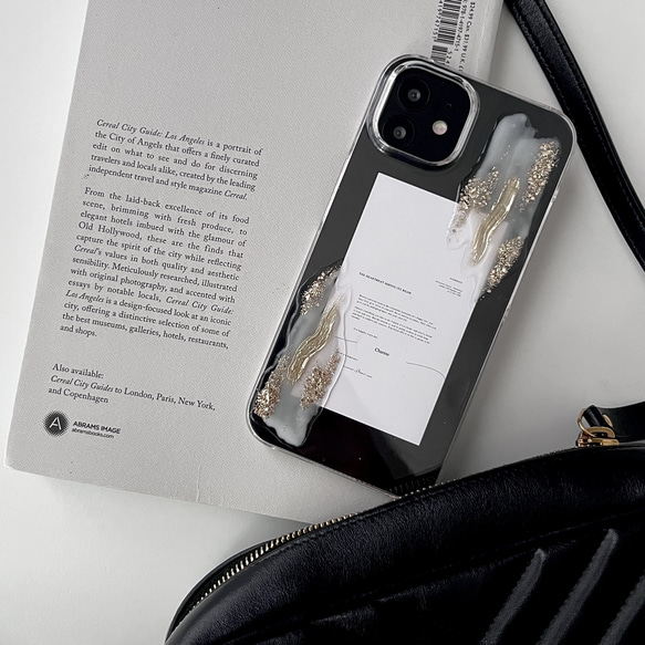 【ハイブリッドケース¥0】ニュアンスiPhoneケース【ホワイト】iPhone15シリーズ/ハイブリッドケース 3枚目の画像