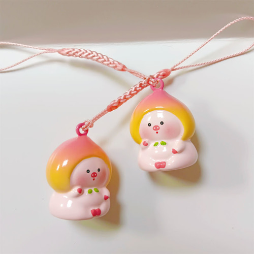 水琴鈴 キャラクター型 可愛い 鈴 カラフル 手芸用鈴 チャーム 携帯