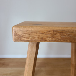 【1点のみ】贅沢なタモ一枚板スツール　八角脚　ミニテーブル　椅子　無垢　天然　ナチュラル　　サイドテーブル　 6枚目の画像