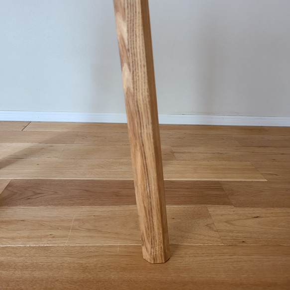 【1点のみ】贅沢なタモ一枚板スツール　八角脚　ミニテーブル　椅子　無垢　天然　ナチュラル　　サイドテーブル　 7枚目の画像