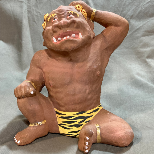 鬼と桃太郎。 その他置物 水陶 通販 17079203｜Creema(クリーマ)