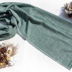 喀什米爾Cashmere 針織圍巾 純羊毛圍巾 手織圍巾 編織圍巾-草原綠美麗諾 聖誕節交換禮物 好友生日禮物 母親節 第10張的照片