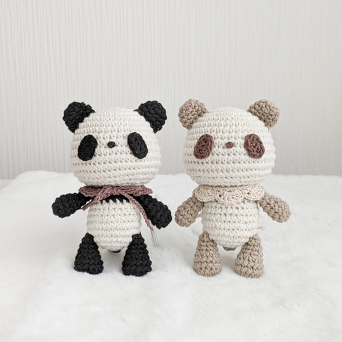 あみぐるみ 【Blid series】受注制作品 パンダ うさぎ くま