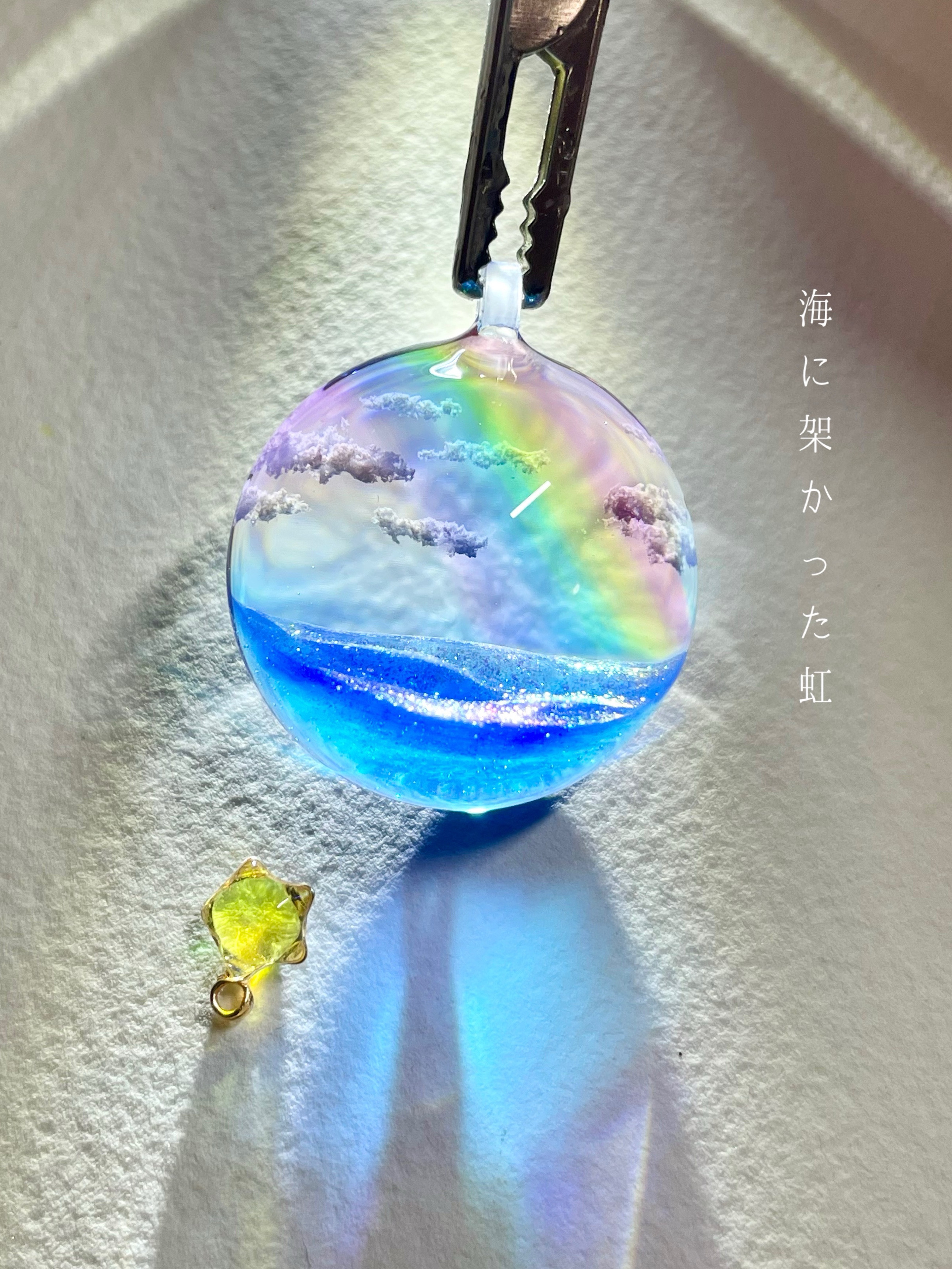 【1305】K☆　レジン　ネックレス　ペンダント　ハンドメイド