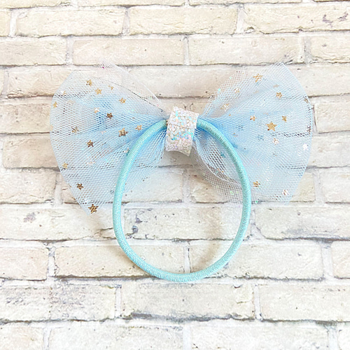 送料込500円♡】ふわふわチュール マーメイドリボン ヘアゴム