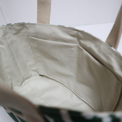 昭和レトロな唐草模様のミニトートバッグ 5枚目の画像