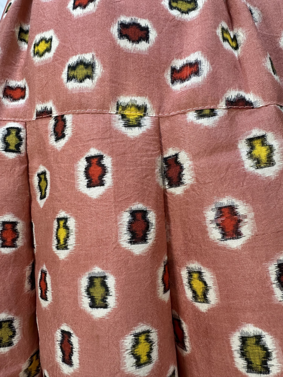 銘仙着物リメイク　8枚はぎフレアースカート atelier